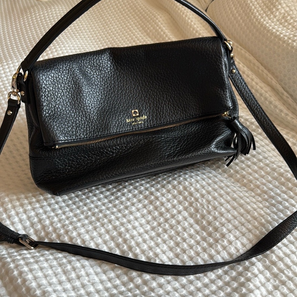 Kate Spade Black Leather Crossbody Bag